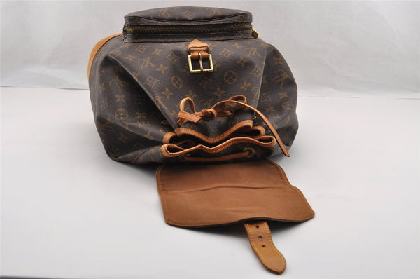 Authentic Louis Vuitton Monogram Montsouris GM Backpack M51135 LV 3580I