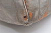 Authentic CHANEL New Travel Line Shoulder Tote Bag Nylon Leather Silver 3580K
