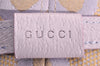 Authentic GUCCI Jumbo GG Bucket Hat Canvas Leather Size M Beige Purple 3581J