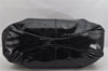 Authentic Salvatore Ferragamo Vara Ribbon Enamel Shoulder Tote Bag Black 3583K