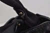 Authentic Salvatore Ferragamo Vara Ribbon Enamel Shoulder Tote Bag Black 3583K