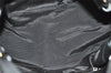 Authentic Salvatore Ferragamo Vara Ribbon Enamel Shoulder Tote Bag Black 3583K