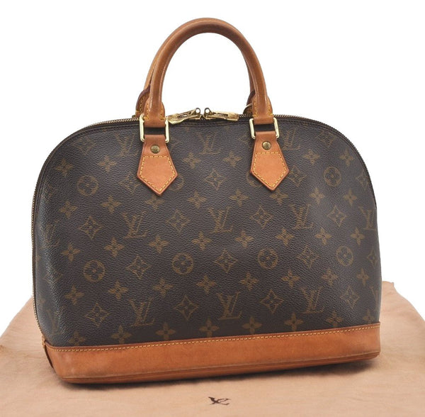 Authentic Louis Vuitton Monogram Alma Hand Bag Purse M51130 LV 3584J