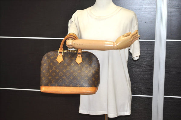 Authentic Louis Vuitton Monogram Alma Hand Bag Purse M51130 LV 3584J
