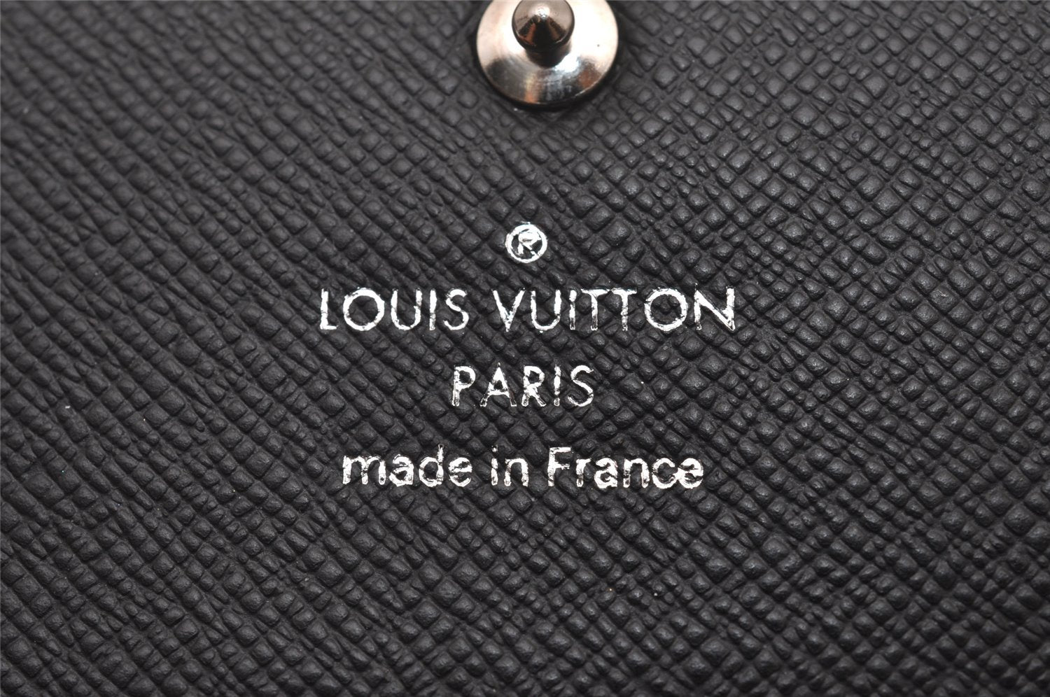 Authentic Louis Vuitton Damier Graphite Multicles 6 Key Case M62662 LV 3585I