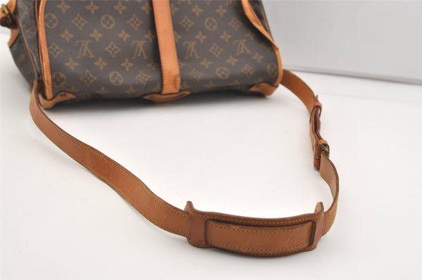 Authentic Louis Vuitton Monogram Saumur 35 Shoulder Cross Bag M42254 LV 3585J