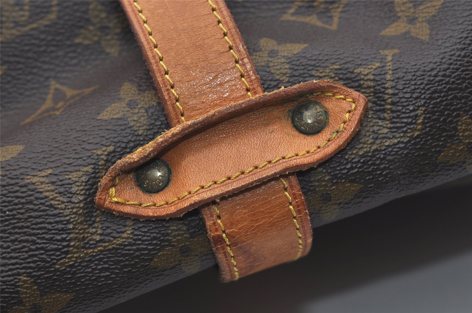 Authentic Louis Vuitton Monogram Saumur 35 Shoulder Cross Bag M42254 LV 3585J