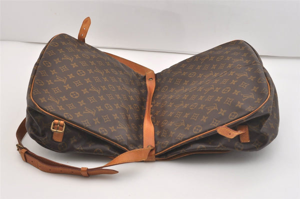 Authentic Louis Vuitton Monogram Saumur 35 Shoulder Cross Bag M42254 LV 3585J