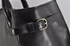 Authentic BALENCIAGA Padlock Work 2Way Tote Bag Leather 332000 Black 3585K