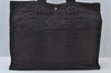 Authentic HERMES Her Line MM Hand Tote Bag Nylon Gray 3586H