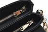 Authentic MIU MIU Leather Chain Tassel 2Way Shoulder Cross Body Bag Black 3587I