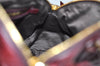 Authentic MIU MIU Vintage Leather 2Way Shoulder Hand Bag Bordeaux 3588I