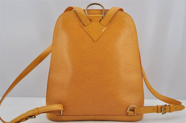 Authentic Louis Vuitton Epi Gobelin Backpack Yellow M52299 LV 3588J