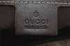 Authentic GUCCI Vintage Shoulder Tote Bag GG PVC Leather 211137 Brown 3590I