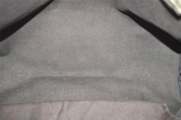 Authentic GUCCI Vintage Shoulder Tote Bag GG PVC Leather 211137 Brown 3590I