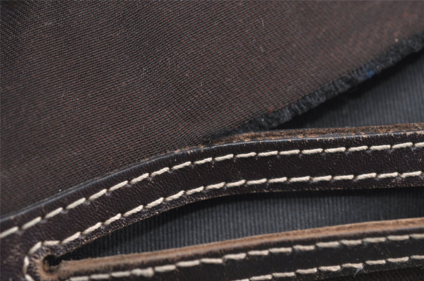 Authentic GUCCI Vintage Shoulder Tote Bag GG PVC Leather 211137 Brown 3590I