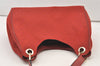 Authentic GUCCI Shoulder Hand Bag Purse GG Canvas Leather 257268 Red 3590J