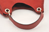 Authentic GUCCI Shoulder Hand Bag Purse GG Canvas Leather 257268 Red 3590J