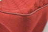 Authentic GUCCI Shoulder Hand Bag Purse GG Canvas Leather 257268 Red 3590J