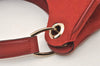 Authentic GUCCI Shoulder Hand Bag Purse GG Canvas Leather 257268 Red 3590J