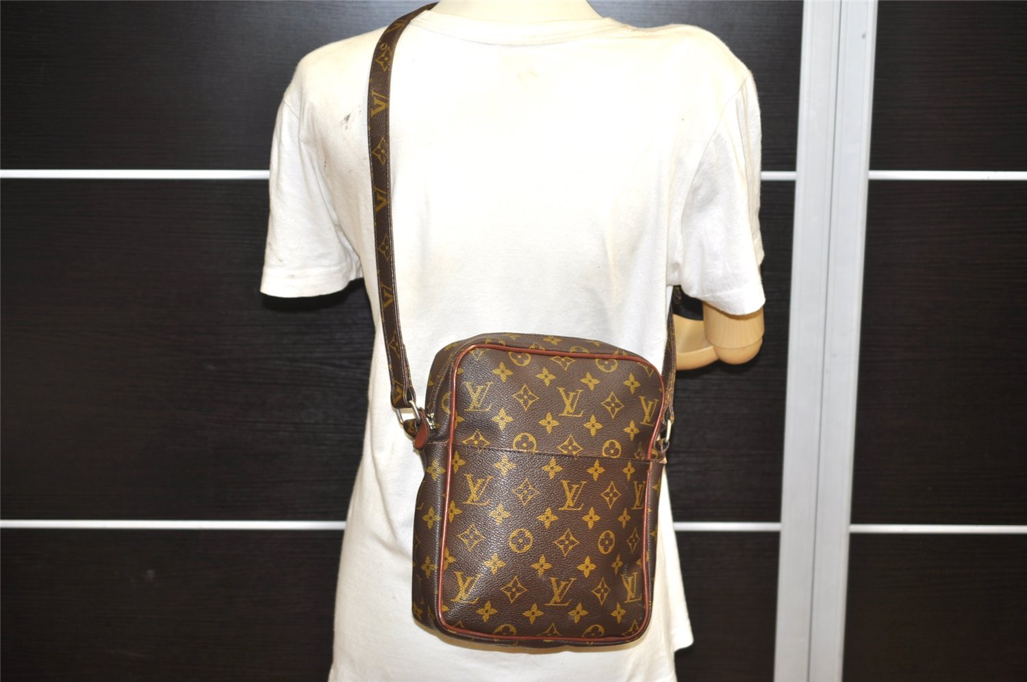 Auth Louis Vuitton Monogram Petit Marceau Shoulder Cross Bag Old Model LV 3590K