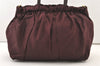 Authentic PRADA Ribbon Nylon Tessuto Leather 2Way Shoulder Tote Bag Purple 3591J