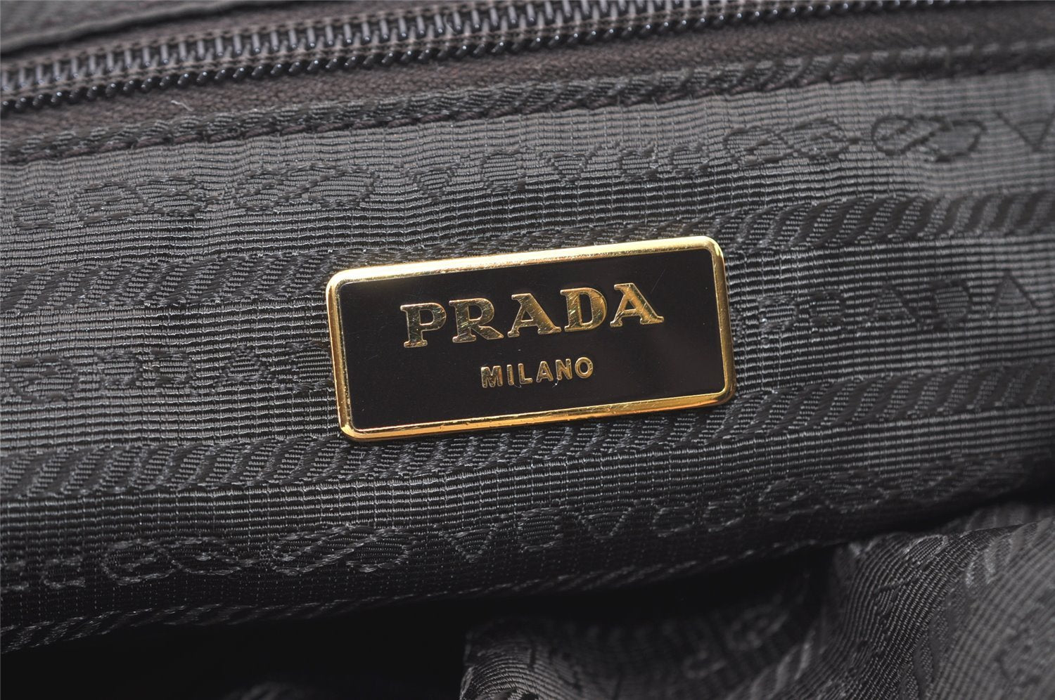 Authentic PRADA Ribbon Nylon Tessuto Leather 2Way Shoulder Tote Bag Purple 3591J