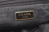 Authentic PRADA Ribbon Nylon Tessuto Leather 2Way Shoulder Tote Bag Purple 3591J
