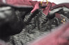 Authentic PRADA Ribbon Nylon Tessuto Leather 2Way Shoulder Tote Bag Purple 3591J