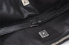Authentic GUCCI Vintage Shoulder Hand Bag GG Canvas Leather Black 3592I