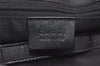 Authentic GUCCI Vintage Shoulder Hand Bag GG Canvas Leather Black 3592I