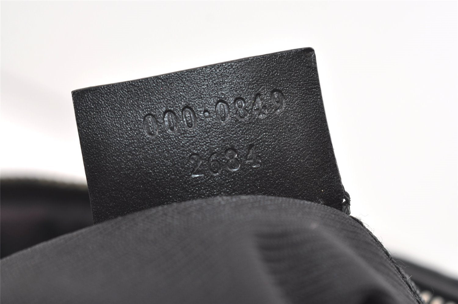 Authentic GUCCI Vintage Shoulder Hand Bag GG Canvas Leather Black 3592I