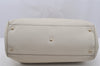 Authentic GUCCI Bamboo Shopper Large 2Way Hand Bag Leather 323658 White 3592J