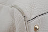 Authentic GUCCI Bamboo Shopper Large 2Way Hand Bag Leather 323658 White 3592J