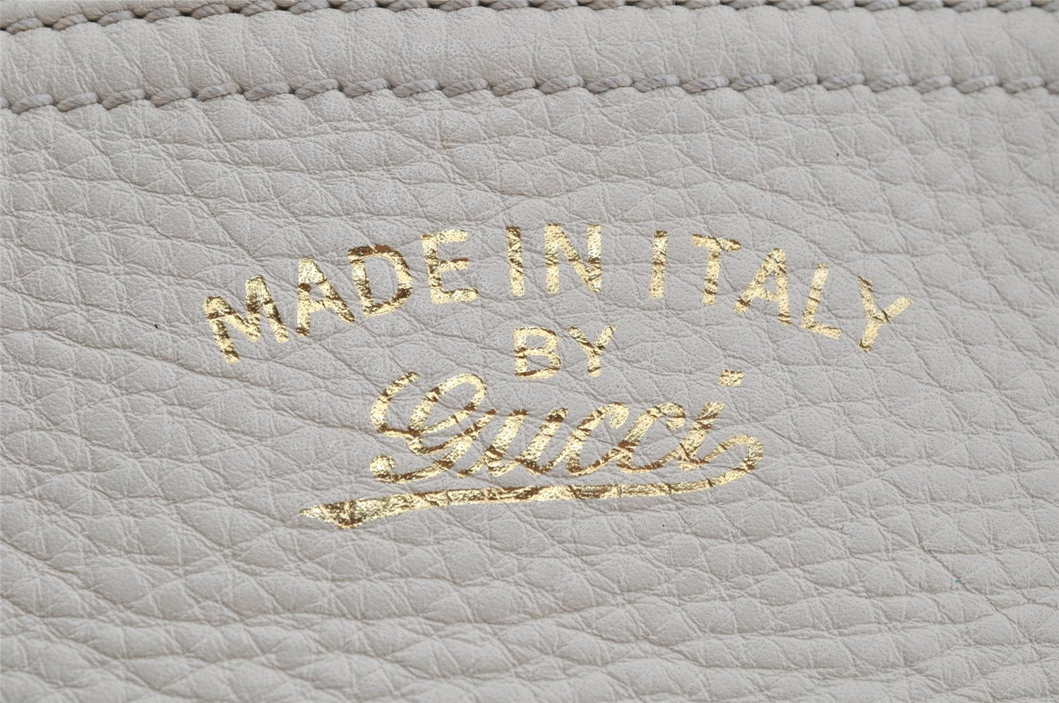 Authentic GUCCI Bamboo Shopper Large 2Way Hand Bag Leather 323658 White 3592J