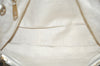 Authentic GUCCI Bamboo Shopper Large 2Way Hand Bag Leather 323658 White 3592J
