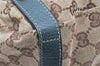 Authentic GUCCI Abbey Shoulder Tote Bag GG Canvas Leather 130736 Brown 3592K