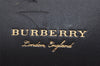 Authentic BURBERRY Vintage Leather Shoulder Cross Body Bag Purse Black 3593J