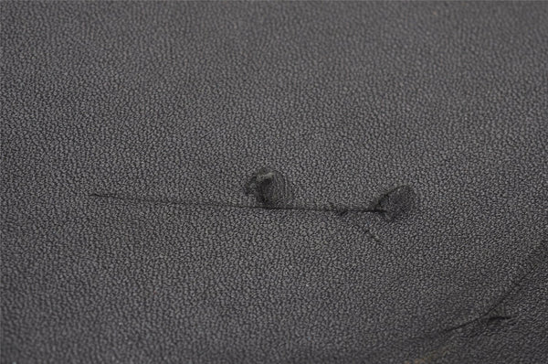 Authentic BURBERRY Vintage Leather Shoulder Cross Body Bag Purse Black 3593J