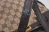 Authentic GUCCI Vintage Shoulder Tote Bag GG Canvas Leather 107757 Brown 3593K