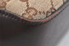 Authentic GUCCI Vintage Shoulder Tote Bag GG Canvas Leather 107757 Brown 3593K