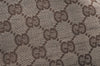 Authentic GUCCI Vintage Shoulder Tote Bag GG Canvas Leather 107757 Brown 3593K