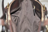 Authentic GUCCI Vintage Shoulder Tote Bag GG Canvas Leather 107757 Brown 3593K