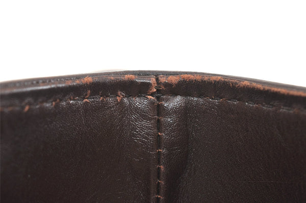 Authentic GUCCI Vintage Shoulder Tote Bag GG Canvas Leather 107757 Brown 3593K