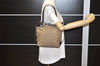 Authentic GUCCI Vintage Shoulder Tote Bag GG Canvas Leather 107757 Brown 3593K
