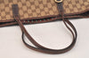 Authentic GUCCI New Britt Shoulder Tote Bag GG Canvas Leather 169945 Brown 3594K