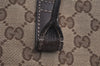 Authentic GUCCI New Britt Shoulder Tote Bag GG Canvas Leather 169945 Brown 3594K