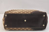 Authentic GUCCI New Britt Shoulder Tote Bag GG Canvas Leather 169945 Brown 3594K