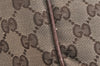 Authentic GUCCI New Britt Shoulder Tote Bag GG Canvas Leather 169945 Brown 3594K