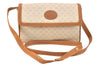 Authentic GUCCI Micro GG PVC Leather Shoulder Cross Body Bag Purse Beige 3595K